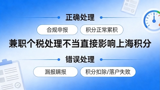 申请上海居住证积分时，有兼职收入与重复纳税是否会影响？